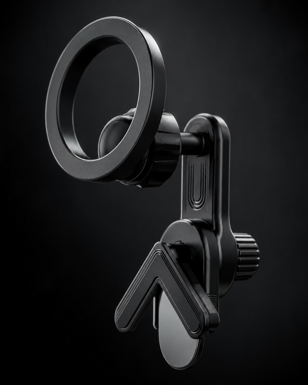 Soporte magnético giratorio 360° para celular en carro (compatible con Tesla y MagSafe)