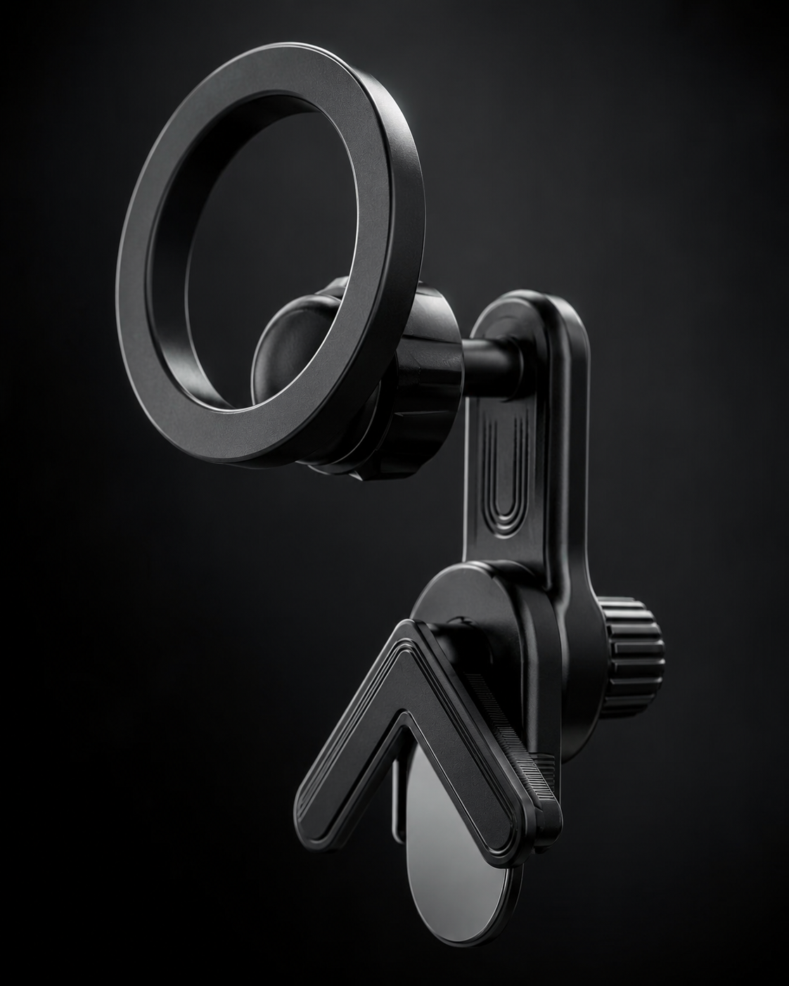 Soporte magnético giratorio 360° para celular en carro (compatible con Tesla y MagSafe)
