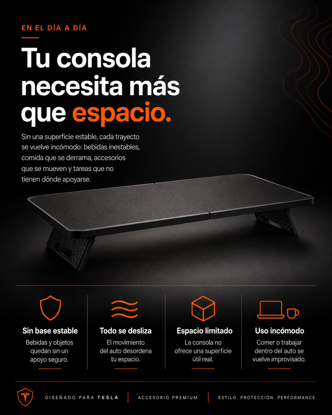 Mesa Portátil Para Bebidas, Comida y Accesorios