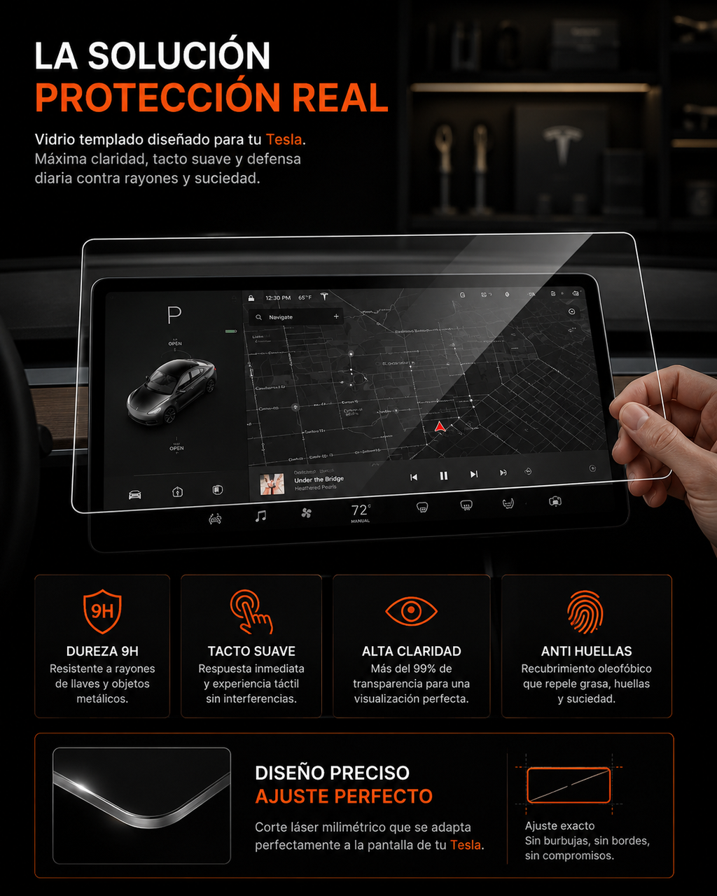 Protector de pantalla de vidrio templado
