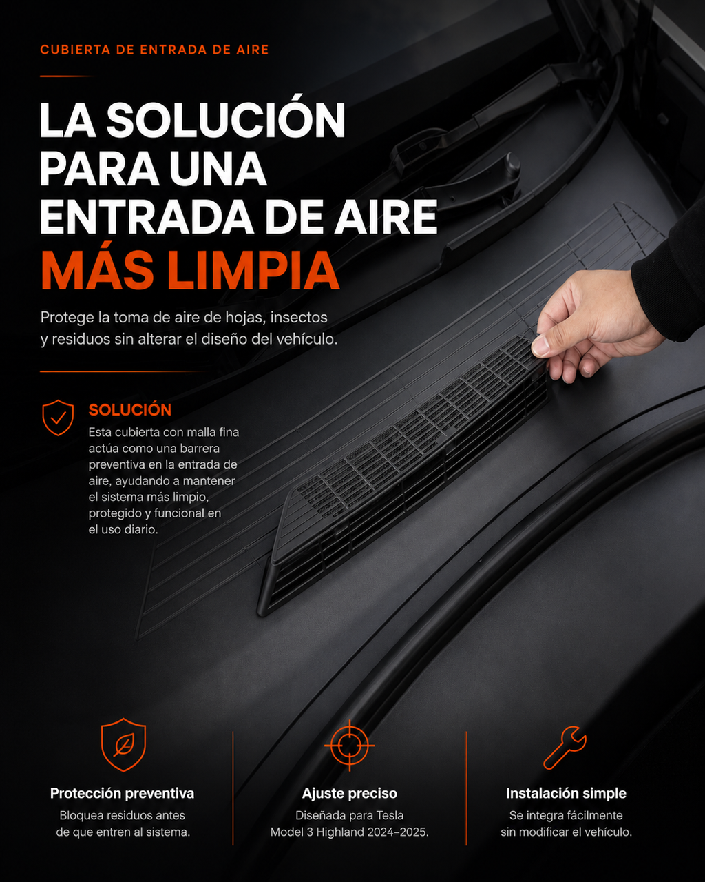 Cubierta Protectora Antibloqueo para Entrada de Aire