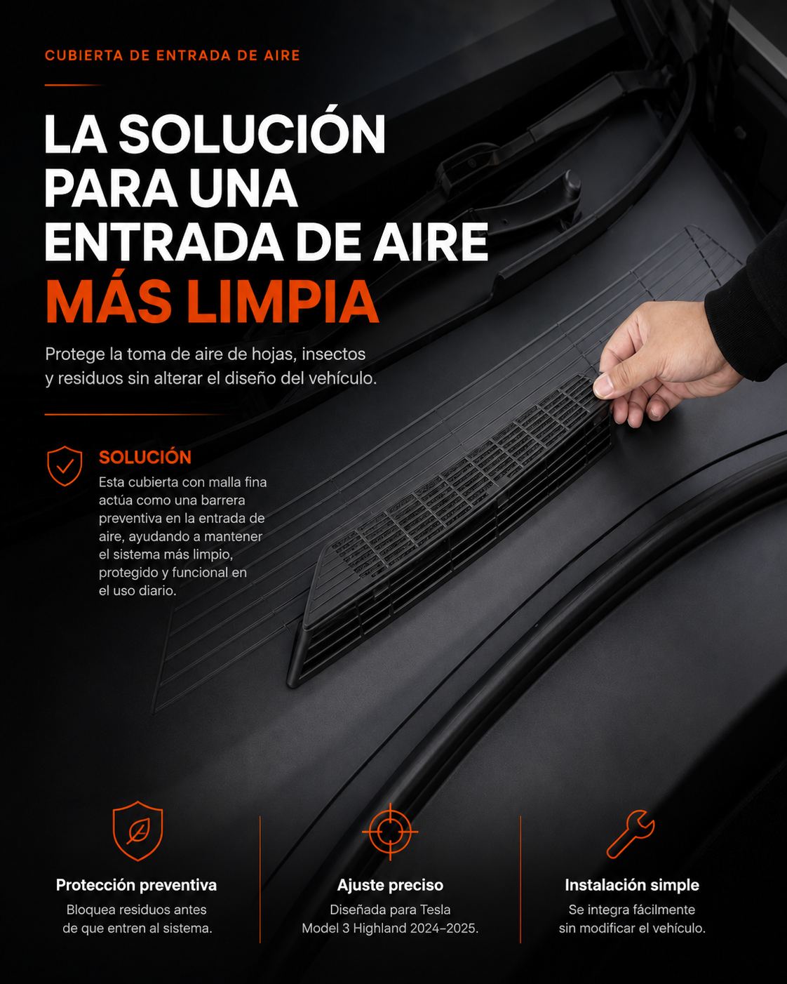 Cubierta Protectora Antibloqueo para Entrada de Aire