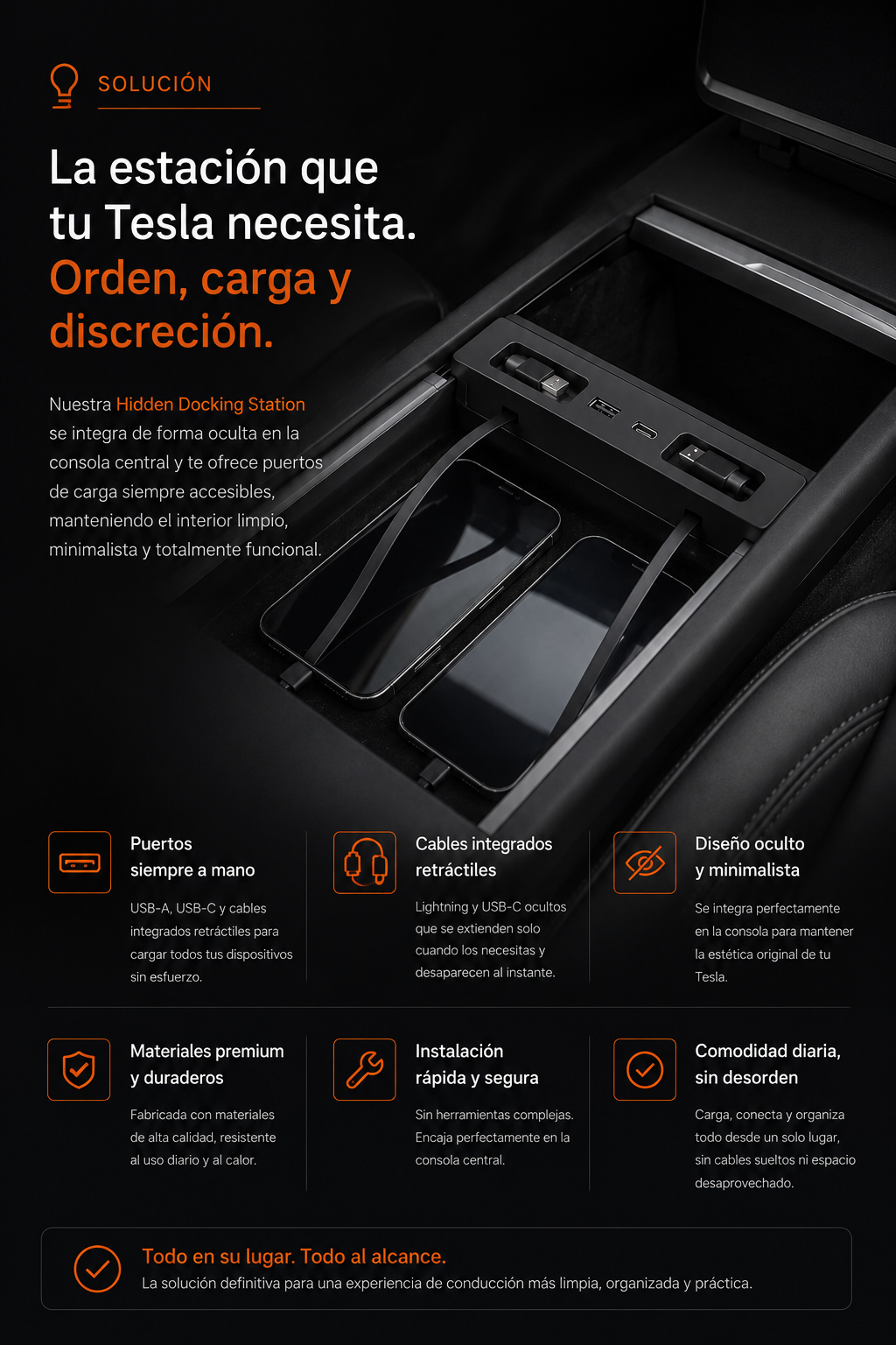 Docking Station | Model Y Juniper y Model 3