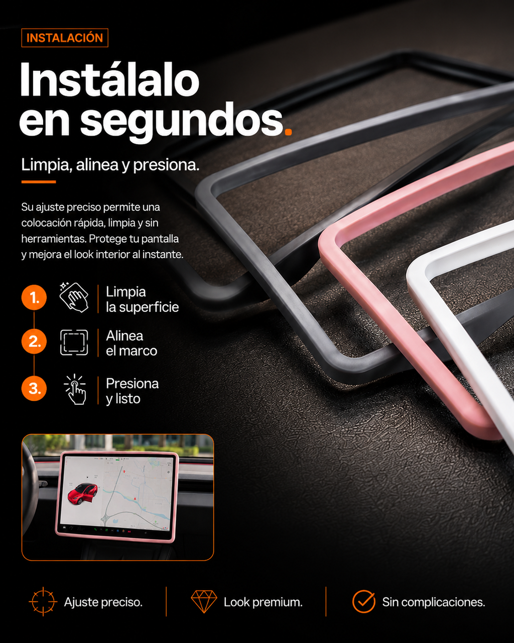 Marco Protector Rosa/Gris/Negro/Blanco