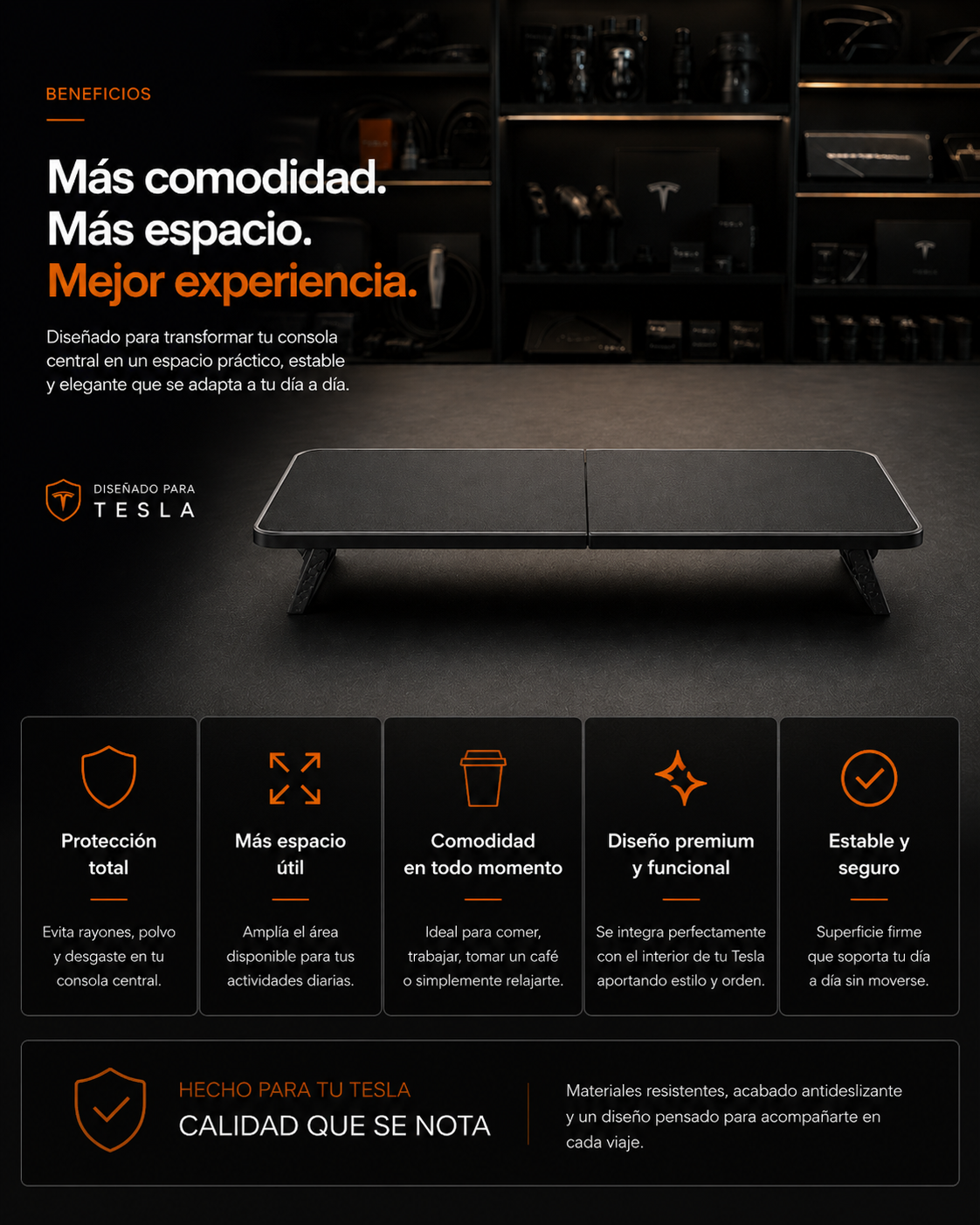 Mesa Portátil Para Bebidas, Comida y Accesorios
