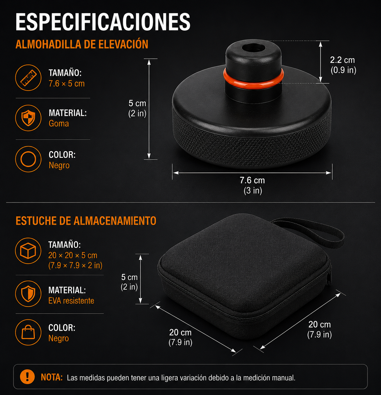 Adaptador de silicona para gato hidráulico