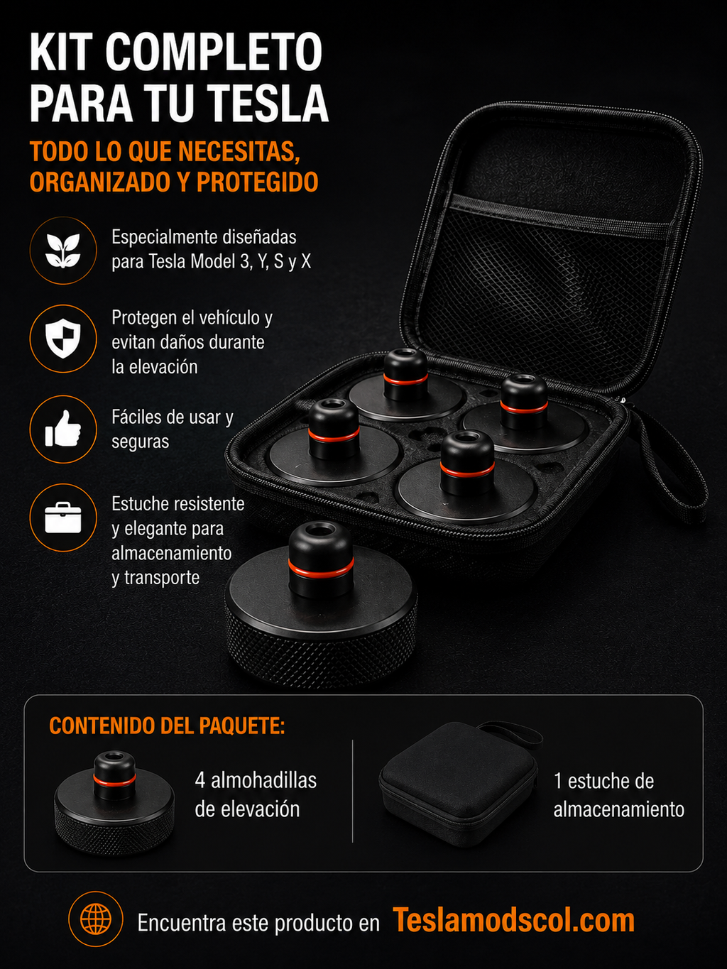 Adaptador de silicona para gato hidráulico