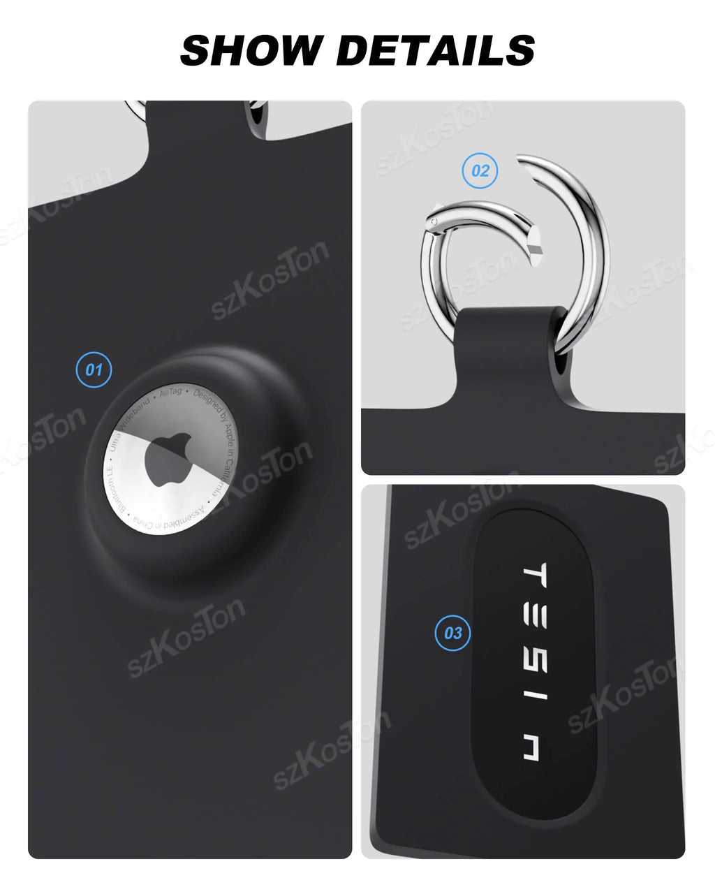 Funda para tarjeta Tesla - Compatible AirTag