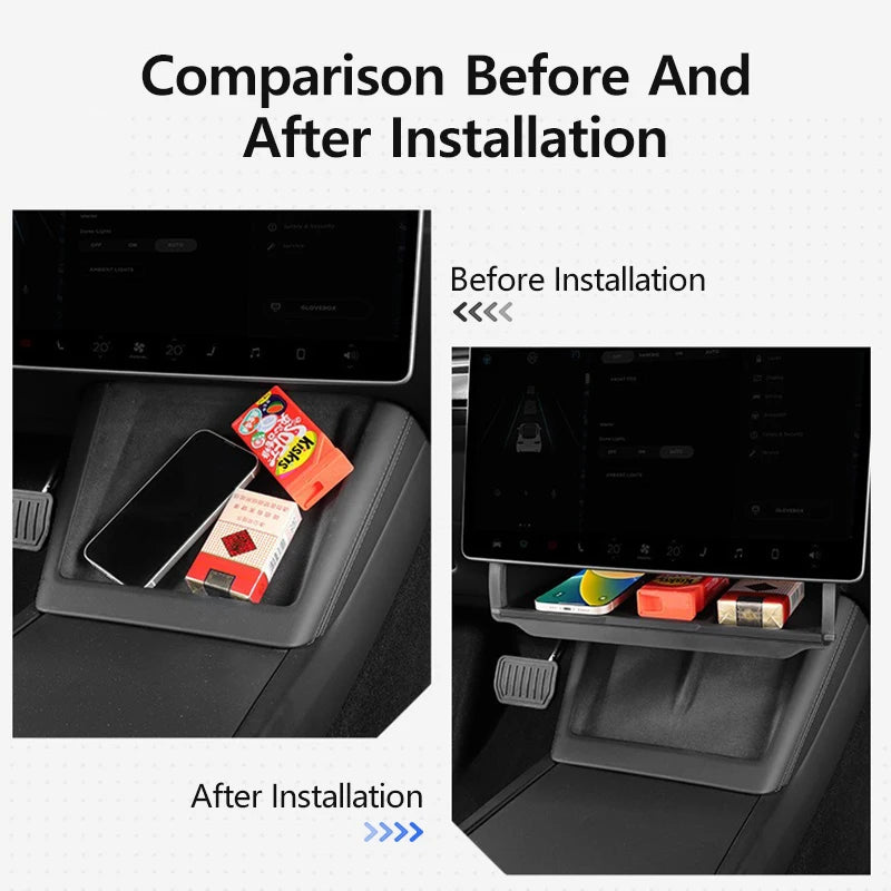 Organizador Oculto Bajo Pantalla