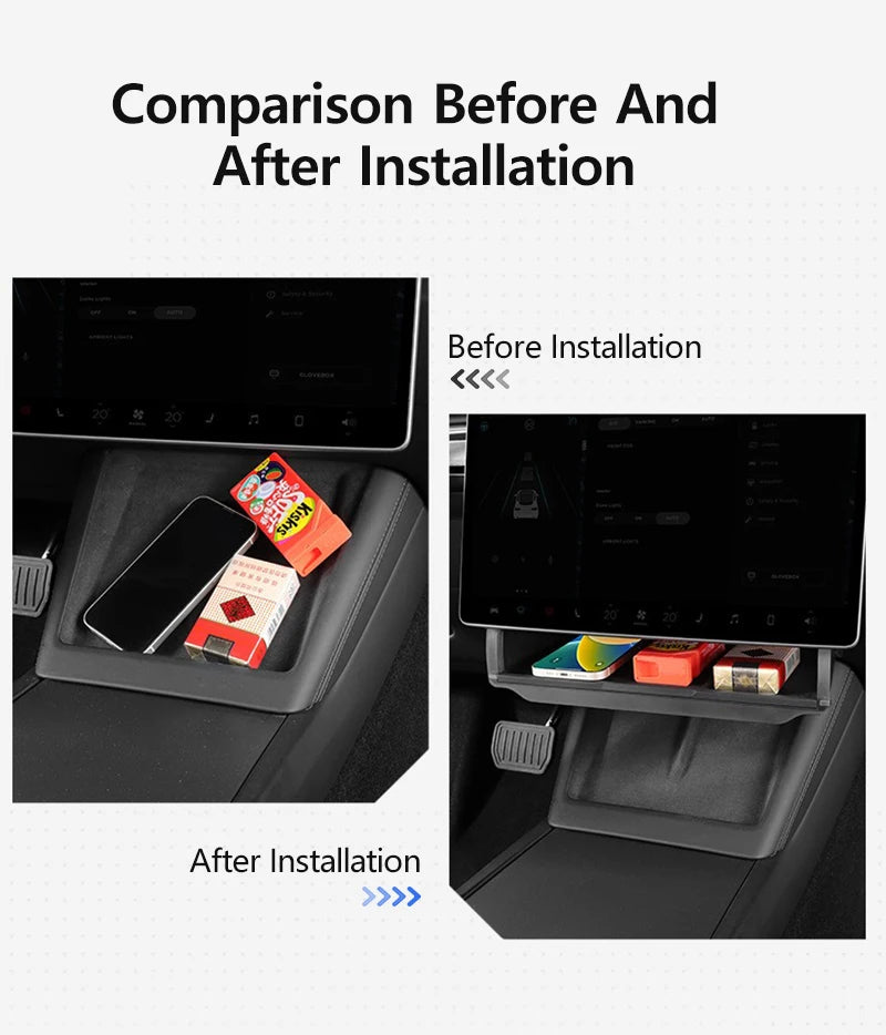 Organizador Oculto Bajo Pantalla