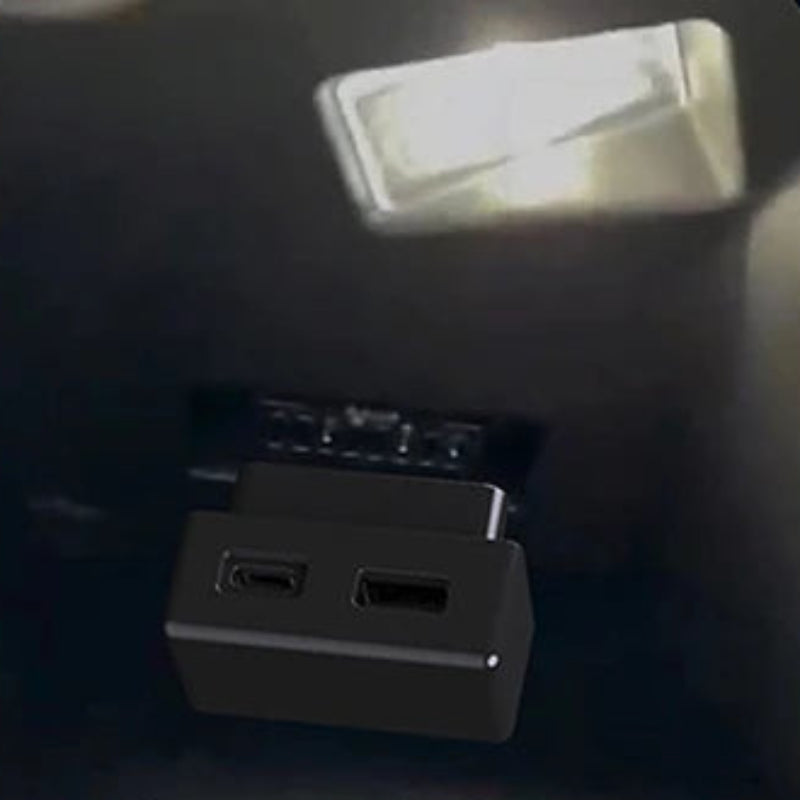 Adaptador De Carga Rápida Para Celular Con OBD2 Splitter