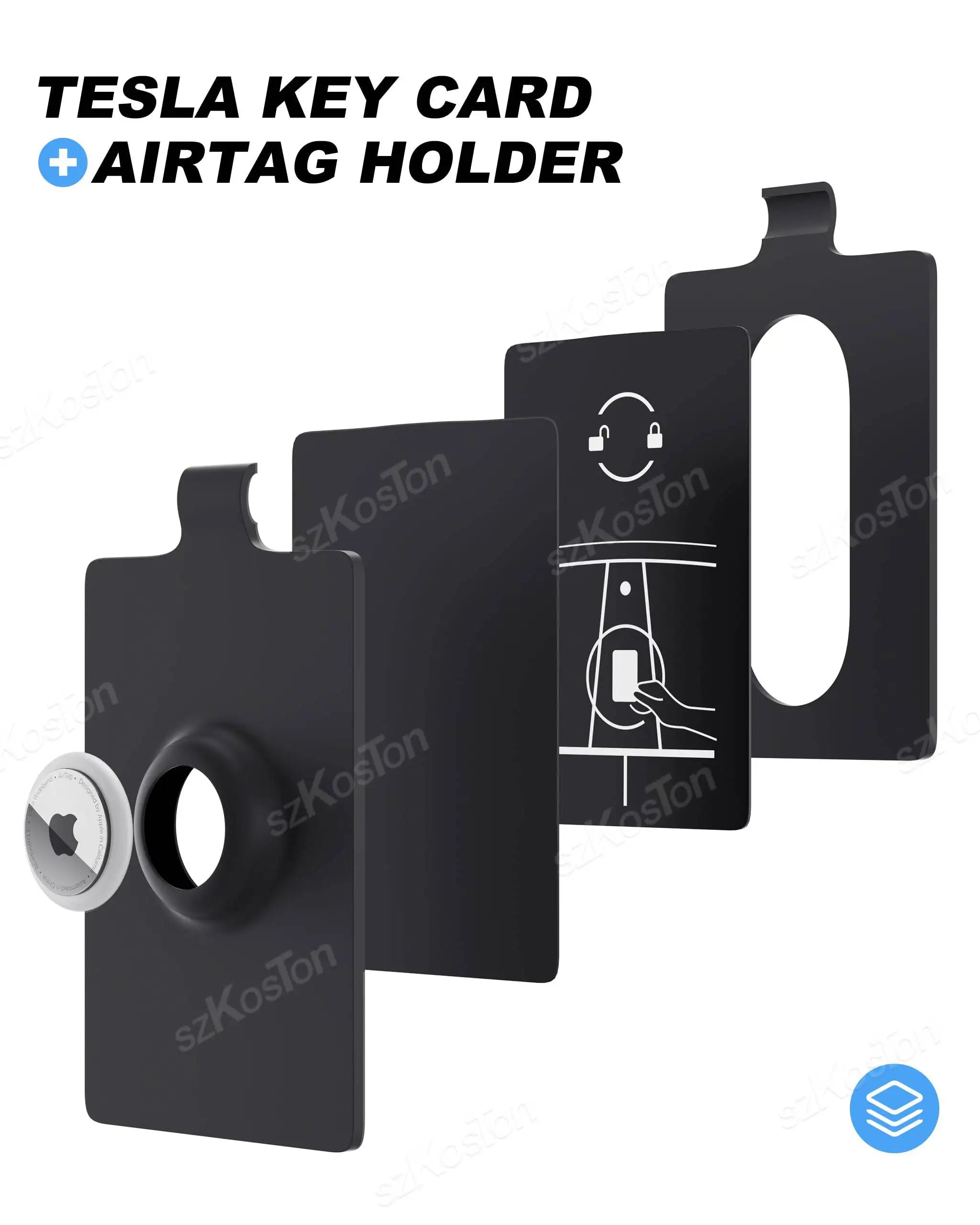 Funda para tarjeta Tesla - Compatible AirTag