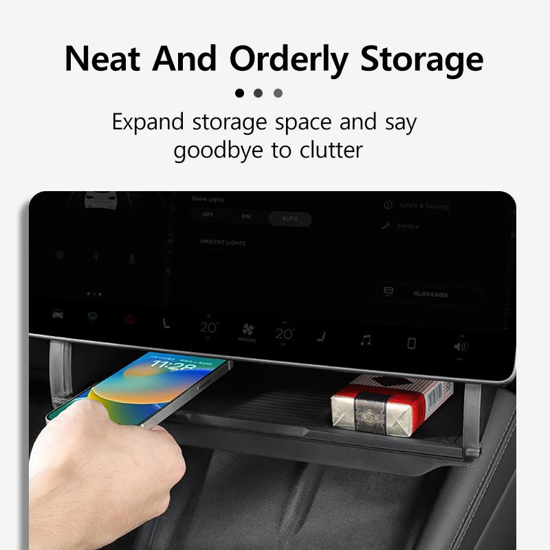 Organizador Oculto Bajo Pantalla