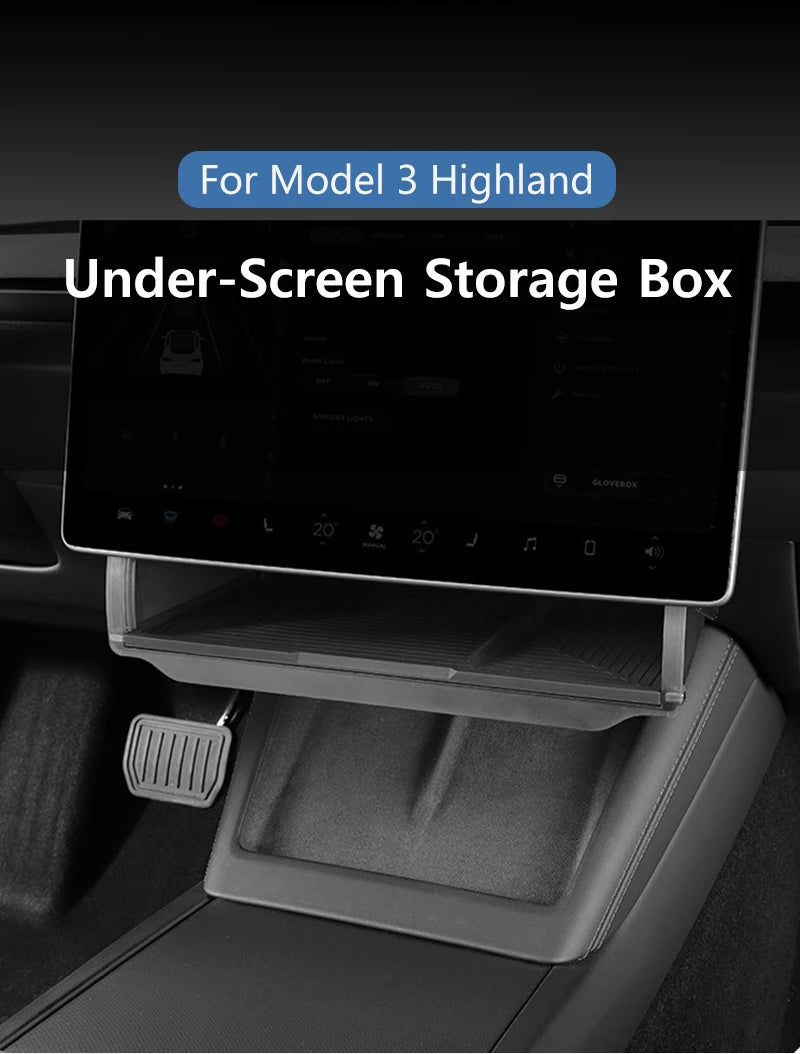 Organizador Oculto Bajo Pantalla